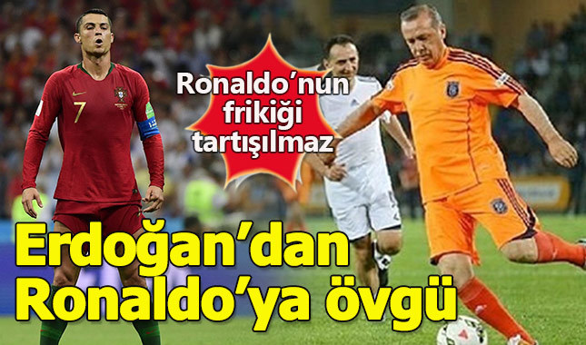 Cumhurbaşkanı Erdoğan'dan Ronaldo'ya övgü