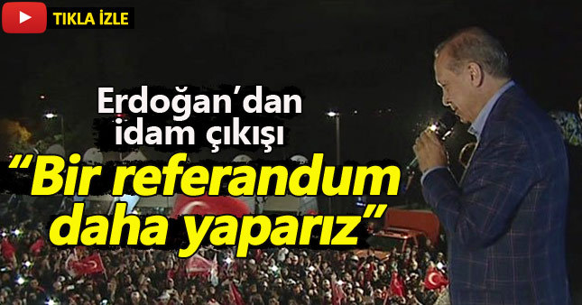 Cumhurbaşkanı Erdoğan'dan balkon konuşması