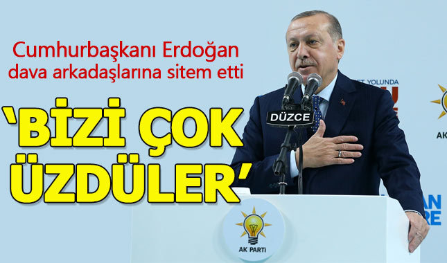 Cumhurbaşkanı Erdoğan'dan dava arkadaşlarına sitem