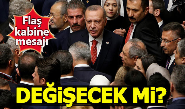 Cumhurbaşkanı Erdoğan'dan kabine açıklaması