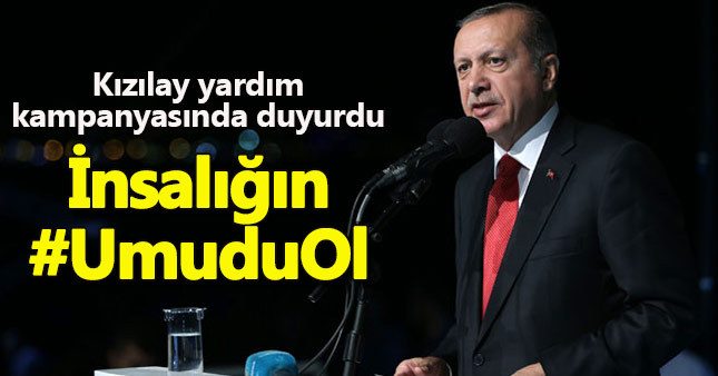 Cumhurbaşkanı Erdoğan'dan yardım kampanyası duyurusu