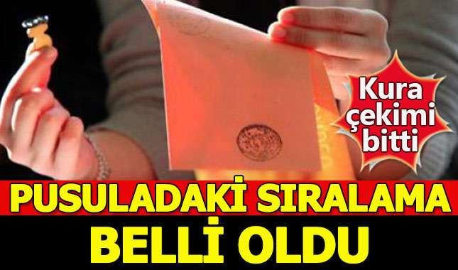 Cumhurbaşkanı adaylarının oy pusulasındaki sırası belli oldu