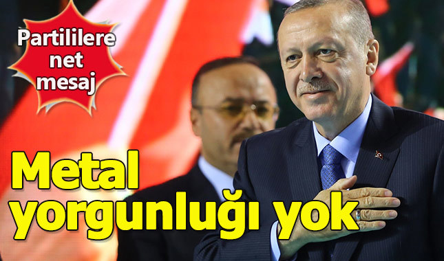 Cumhurbaşkanı'ndan partililere net mesaj