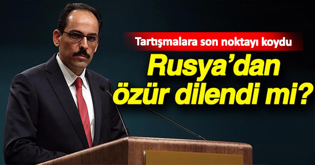 Cumhurbaşkanlığı Sözcüsü İbrahim Kalın, tartışmalara noktayı koydu