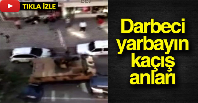 Darbeci yarbay Zırhlı Personel Taşıyıcı ile polisten kaçtı