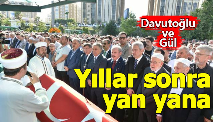 Davutoğlu ve Gül uzun süre sonra yan yana geldiler