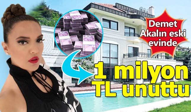 Demet Akalın eski evinde 1 milyon TL unuttu