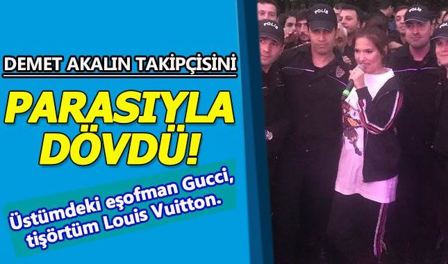 Demet Akalın takipçisini parasıyla dövdü!