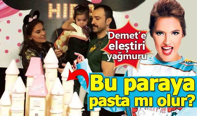 Demet Akalın'ın kızı için yaptırdığı pastanın fiyatı dudak uçuklattı