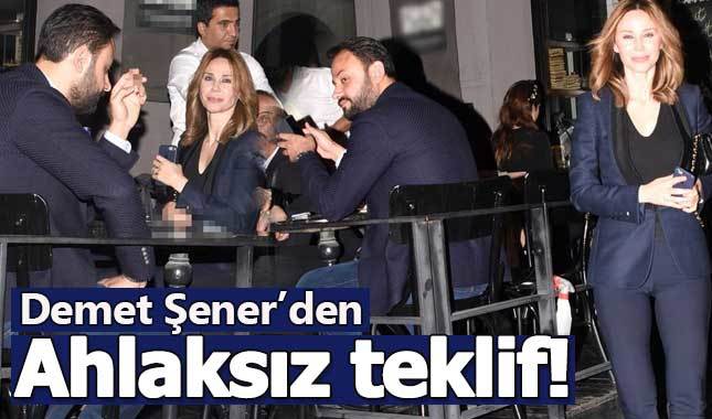 Demet Şener'den gazetecilere ahlaksız teklif!