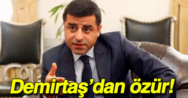 Demirtaş özür diledi