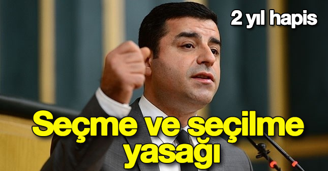 Demirtaş'a, 'Hükümeti alenen aşağılamaktan' dava açıldı