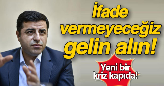 Demirtaş'tan 'Dokunulmazlık' resti