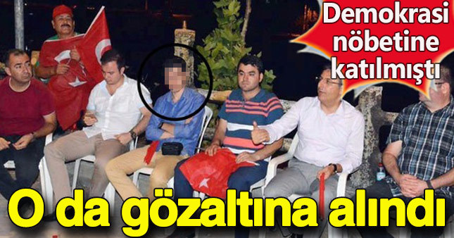 Demokrasi nöbeti tuttu gözaltına alındı