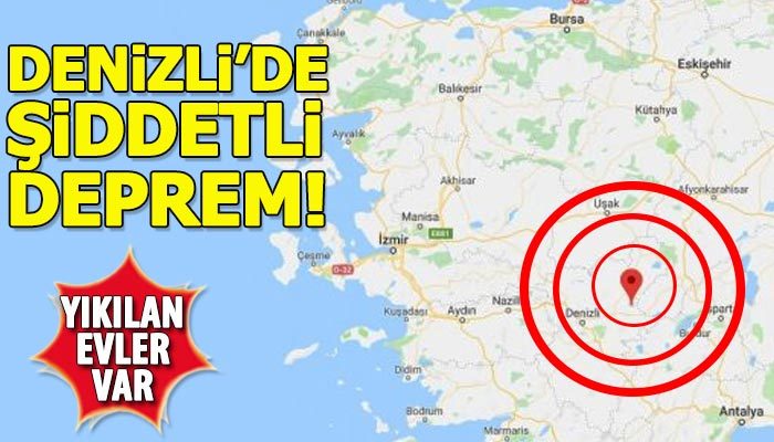 Deprem mi oldu | Denizli'de deprem son dakika | Kandilli son depremler 2019