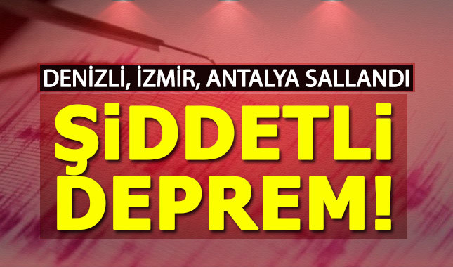 Deprem mi oldu kaç büyüklüğünde - 20 Mart Çarşamba son depremler Kandilli | Denizli İzmir Antalya şiddetli deprem