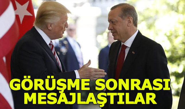 Dev zirve sonrası Erdoğan ve Trump Twitter'dan mesajlaştı