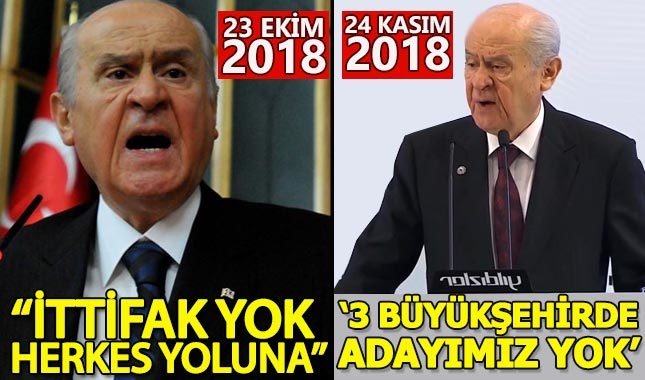 Devlet Bahçeli: 3 büyükşehirde aday çıkarmayacağız