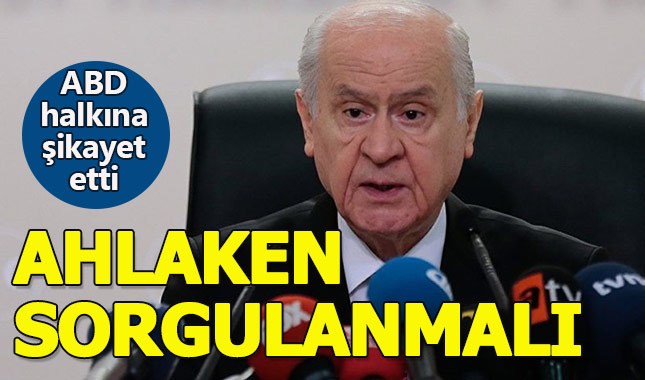 Devlet Bahçeli: Trump ahlaken sorgulanmalı