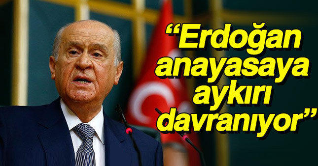 Devlet Bahçeli'den Cumhurbaşkanı'na "başkanlık" tepkisi