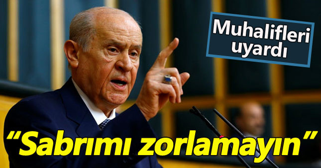 Devlet Bahçeli'den MHP'li muhaliflere sert uyarı