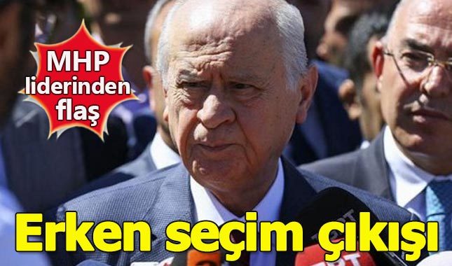 Devlet Bahçeli'den erken seçim açıklaması