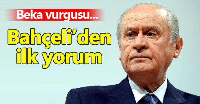 Devlet Bahçeli'den referandum sonucu açıklaması