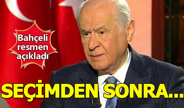 Devlet Bahçeli'den seçim sonrası kararı