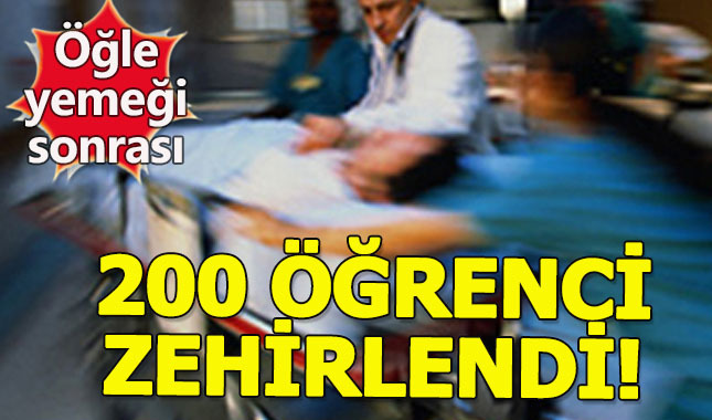 Diyarbakır'da 200 öğrenci hastaneye kaldırıldı