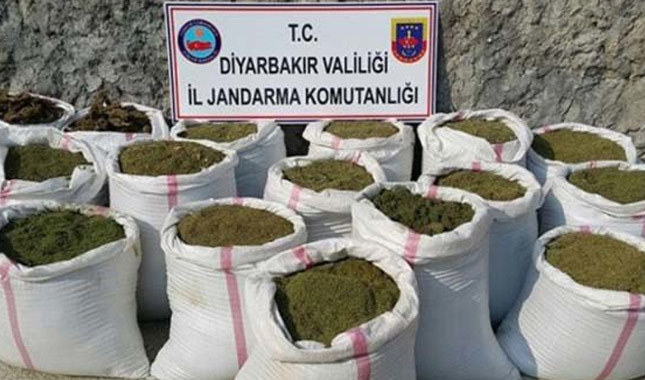 Diyarbakır'da da 5 ton esrar ele geçirildi