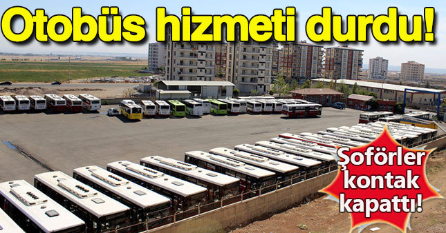 Diyarbakır'da halk otobüsleri kontak kapattı