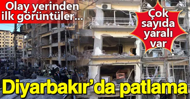 Diyarbakır'da patlama: Olay yerinden ilk görüntüler...