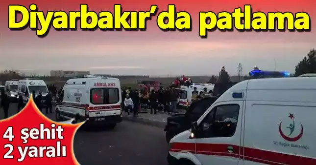 Diyarbakır'da polise saldırı: 4 şehit, 2 yaralı