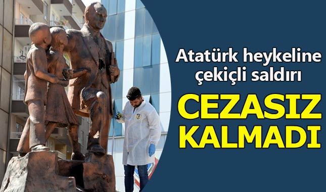 Diyarbakır'daki Atatürk heykeline saldırıda flaş gelişme