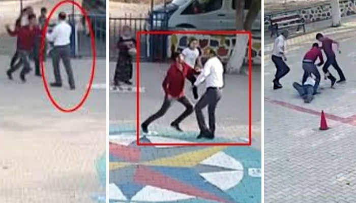 Diyarbakır'da öğretmene okul bahçesinde dayak