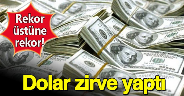 Dolar rekora doymuyor (serbest piyasa dolar - canlı dolar kuru - euro dolar parite )