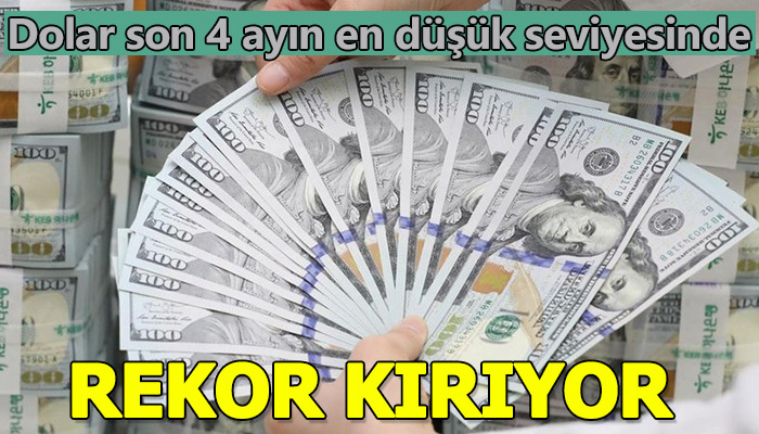 Dolardaki düşüş rekor kırdı
