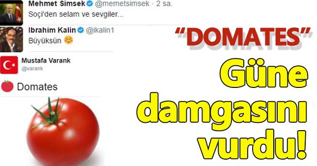 Domates tartışması güne damga vurdu