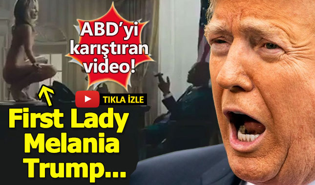 Donald Trump'ın eşi First Lady Melania Trump bombası! ABD'yi karıştıran klip!