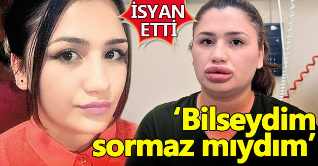 Dudak silikonu mağduru hemşire isyan etti