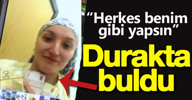 Durakta 50 bin liralık döviz buldu