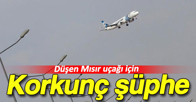 Düşen Mısır uçağı için korkunç şüphe