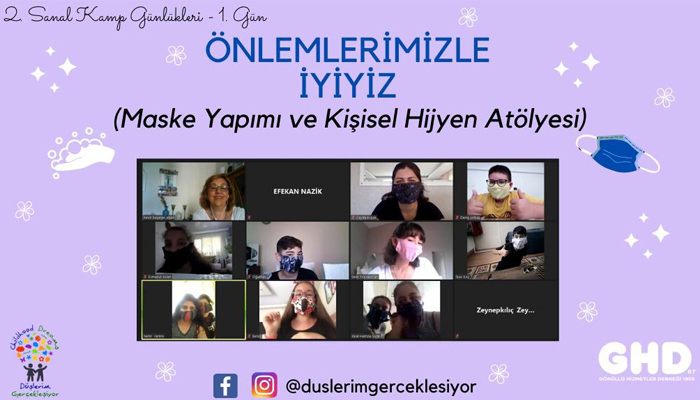 Düşlerim Gerçekleşiyor 2020 2. dönem sanal yaz kampı başladı