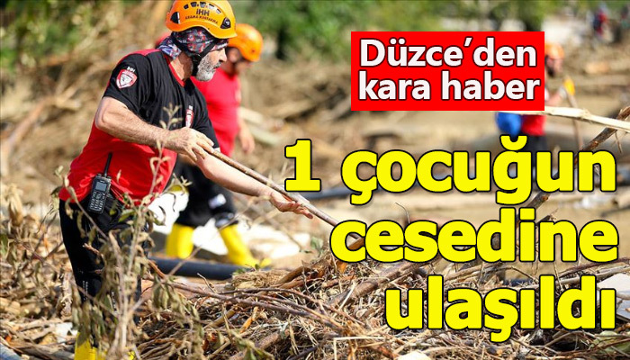 Düzce'de yapılana aramalarda bir cesede daha ulaşıldı