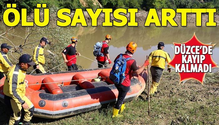 Düzce'deki sel felaketinde aranan son kişinin de cansız bedeni bulundu