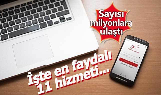 E-devlet'in en faydalı 11 hizmeti belirlendi
