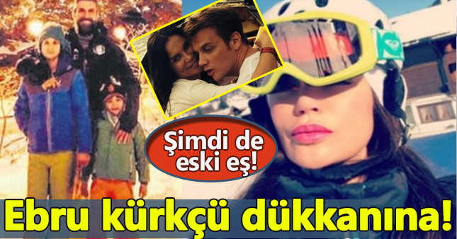 Ebru Şallı'nın, eski eşiyle kar heyecanı!