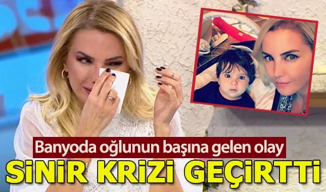 Ece Erken, banyoda oğlunun başına gelen olayda sinir krizi geçirdi