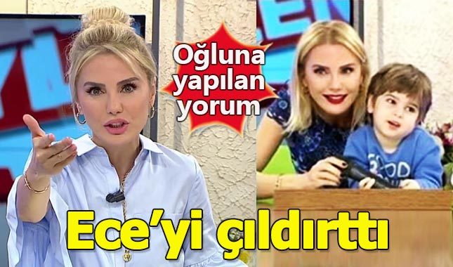 Ece Erken oğlu için yapılan yoruma isyan etti