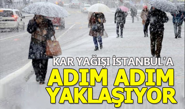 Edirne'de beklenen kar yağışı başladı
